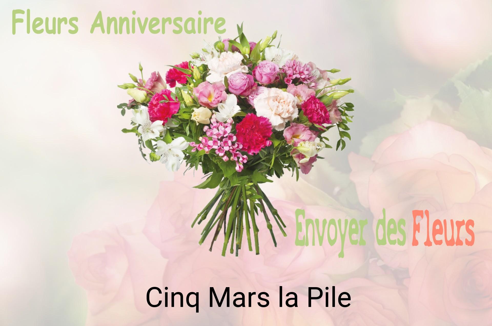 Bouquet de fleurs d’anniversaire livré à Cinq-Mars-la-Pile