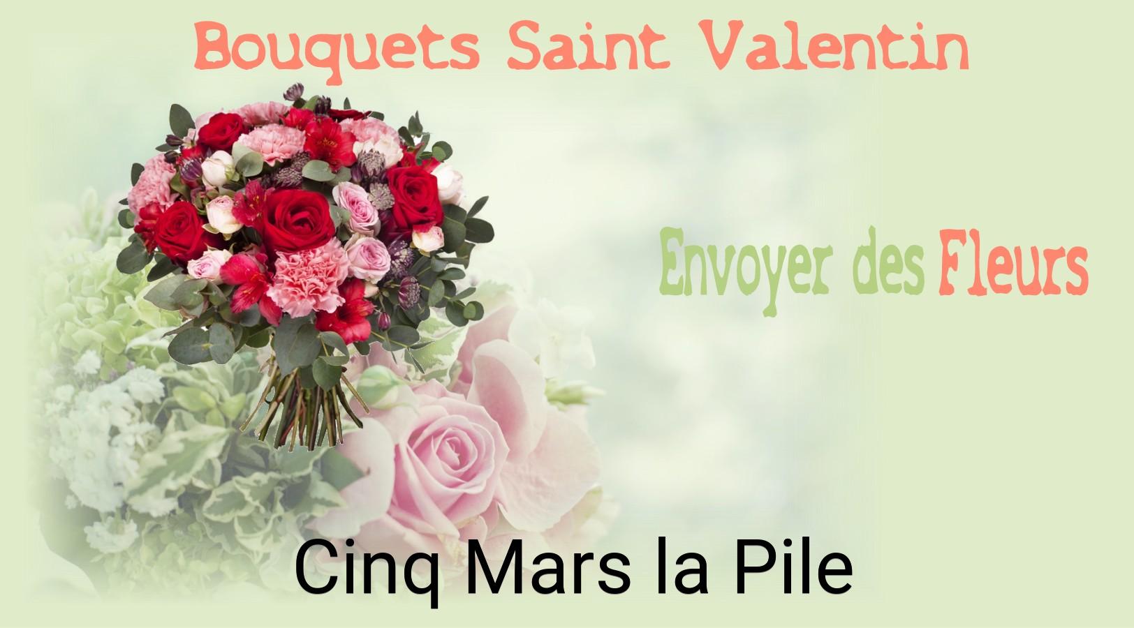 Roses de Saint-Valentin livrées à Cinq-Mars-la-Pile